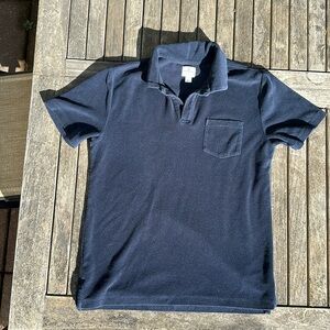 CrewCuts JCrew kids navy terry polo sz XL
